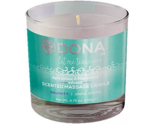 Dona by JO - Свеча для массажа DONA SCENTED MASSAGE CANDLE - NAUGHTY, 135 гр (T251383)