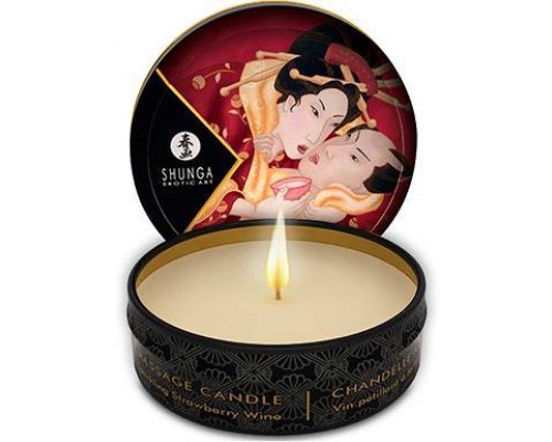 Shunga - Массажная свеча MASSAGE CANDLE SPARKLING STRAWBERRY, 30 мл (T274608)