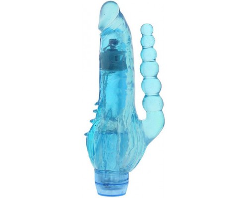 Dream Toys - Вибромассажер JELLY JOY CRYSTAL COX, BLUE (T310032)