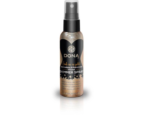 Спрей для тела с блестками DONA Shimmer Spray Gold (60 мл)