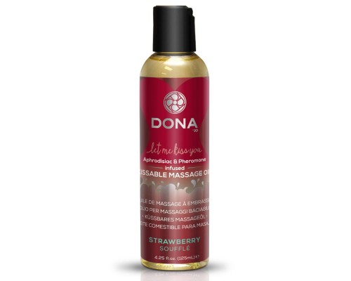 Массажное масло DONA Kissable Massage Oil Strawberry Souffle (110 мл)