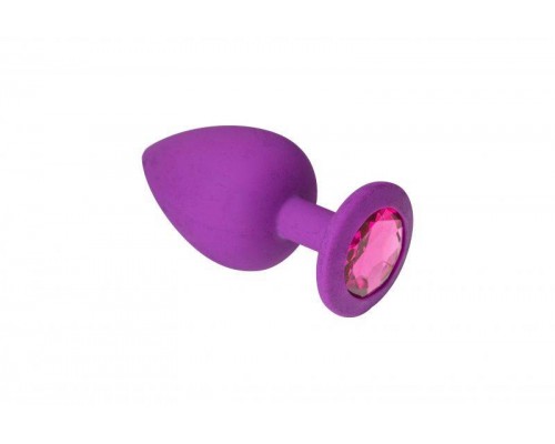 sLash - Анальная пробка, Purple Silicone Pink-Rhodolite,S (280590)