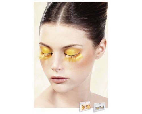 Baci Eyelashes - Реснички Orange Glitter Eyelashes (B537)