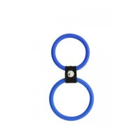 Dream Toys - Кольцо двойное MENZSTUFF DUAL RINGS, BLUE (DT20026)