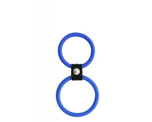 Dream Toys - Кольцо двойное MENZSTUFF DUAL RINGS, BLUE (DT20026)