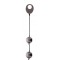 Seven Creations - Шарики вагинальные DOMINO METALLIC BALLS, CHROME BLACK (DT50903)