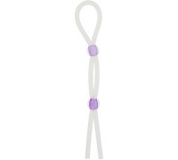 NMC - Кольцо эрекционное 7" Silicon Cock Ring with 2 beads, LAVENDER (T170055)