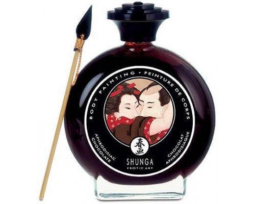 Shunga - Шоколад для рисования с кисточкой Chocolate Body Painting, 100 мл (T277000)