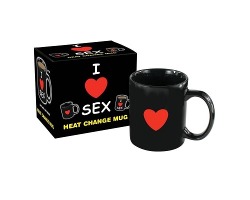 Кружка с приколом Mug (Heat Change) - I Love Sex