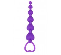Chisa - Анальная цепочка Heart Booty Beads-Purple (291353)