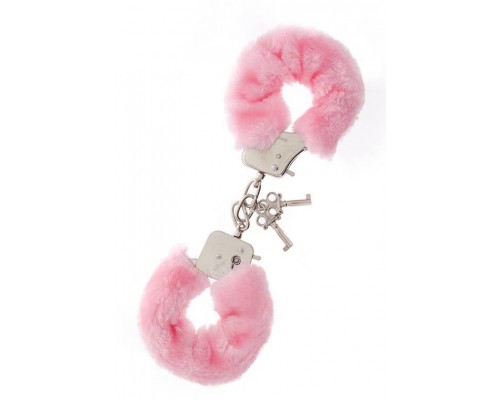 Dream Toys - Наручники Metal Handcuff with Plush, PINK (T160033)