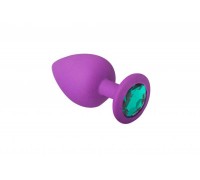 sLash - Анальная пробка, Purple Silicone Emerald, S (280578)