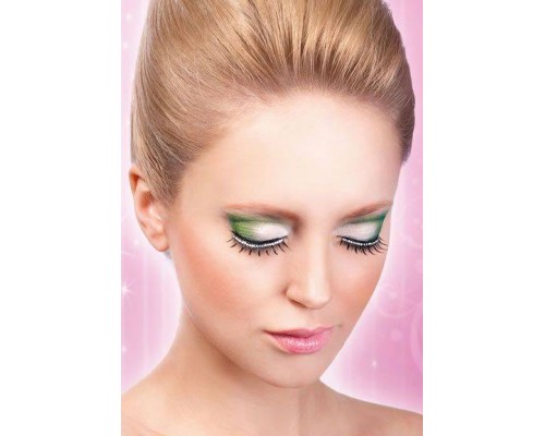 Baci Eyelashes - Реснички Black-White Rhinestone Eyelashes (B494)