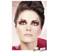 Baci Eyelashes - Реснички Red-Purple Feather Eyelashes (B622)