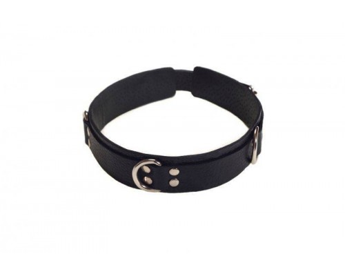 sLash - Ошейник Slave leather collar, BLACK (280240)