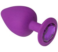 sLash - Анальная пробка, Purple Silicone Amethyst, L (280583)