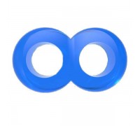 Chisa - Кольцо эрекционное Duo Cock 8 Ball Ring, BLUE (291020)