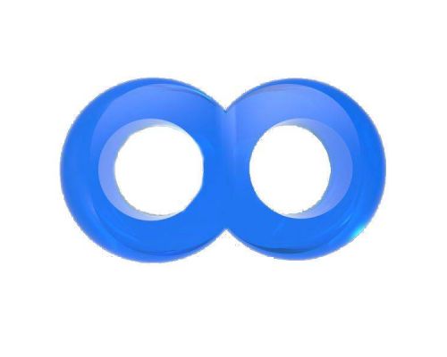 Chisa - Кольцо эрекционное Duo Cock 8 Ball Ring, BLUE (291020)