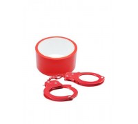 Dream Toys - Набор BONDX METAL CUFFS AND RIBBON, RED (DT20999)