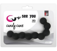 Dream Toys - SEE YOU CANDY CANE ANAL BEADS BLACK (DT21226)