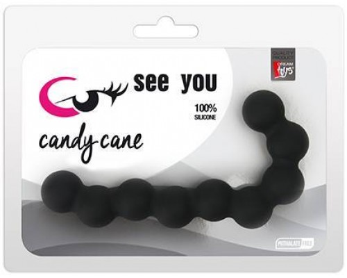 Dream Toys - SEE YOU CANDY CANE ANAL BEADS BLACK (DT21226)