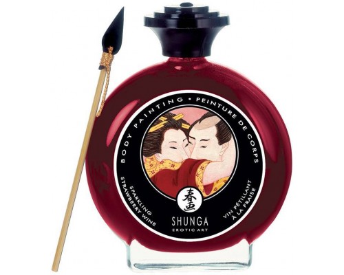 Shunga - Шоколад для тела CHAMPAGNE & STRAWBERRY BODYPAINT, 100 мл (T277002)