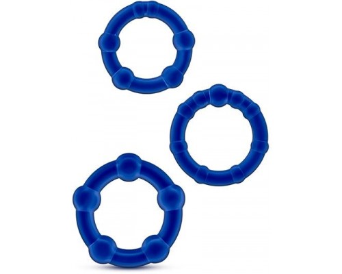 Blush - STAY HARD BEADED COCKRINGS BLUE (T330566)