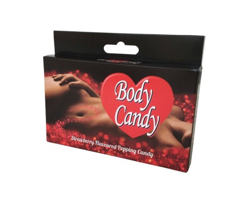 Карамельная пудра для тела с эффектом шампанского Body Candy (клубника) (32 гр)