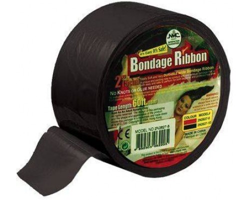 NMC - Лента для бандажа BONDAGE RIBBON 5CM/18MTR, BLACK (T160245)