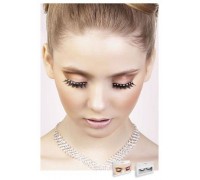 Baci Eyelashes - Реснички Black-Yellow Rhinestone Eyelashes (B572)