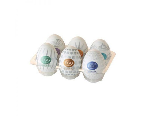 Tenga - Набор мастурбаторов Tenga Egg 6 Hard Boild Pack (EGG099)