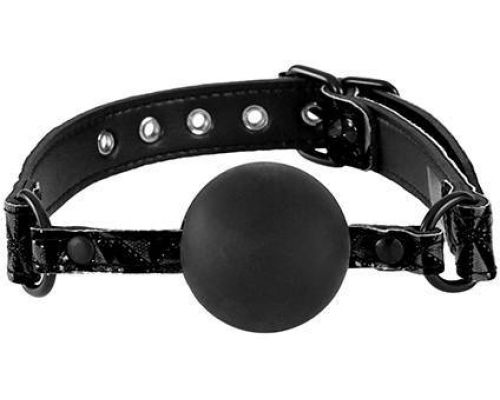 NS Novelties - SINFUL SOFT SILICONE GAG BLACK (T280583)