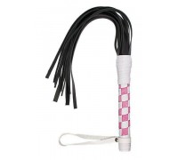 sLash - Флогер VIP Leather Flogger White&Light Pink (280194)