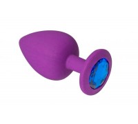 sLash - Анальная пробка, Purple Silicone Sapphire, M (280274)