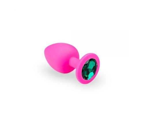 sLash - Анальная пробка, Pink Silicone Emerald, M (280743)