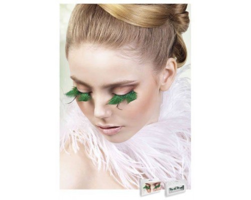 Baci Eyelashes - Реснички Turquoise Feather Eyelashes (B603)