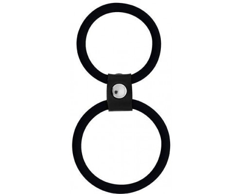 Dream Toys - Эрекционное кольцо MENZSTUFF DUAL RINGS, BLACK (DT20025)