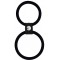 Dream Toys - Эрекционное кольцо MENZSTUFF DUAL RINGS, BLACK (DT20025)