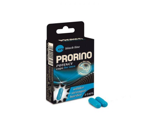 HOT - Пищевая добавка для мужчин ERO PRORINO black line Potency, 2 капсулы (HOT78403)