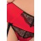 BRIDA SET WITH OPEN BRA red S/M - Passion