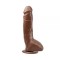 Chisa - Вибромассажер MR.MARCUS' 9.9" Vibrating Dildo/PVC+ABS Brown (291655)