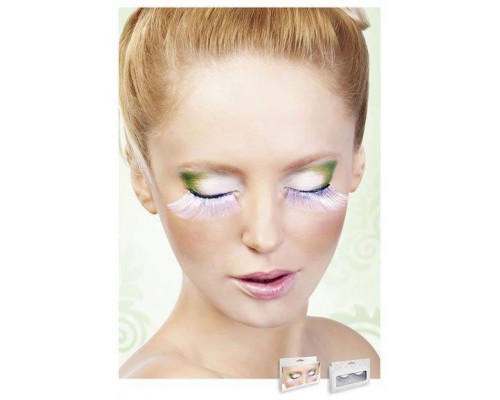 Baci Eyelashes - Реснички White Glitter Eyelashes (B521)