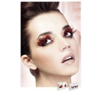 Baci Eyelashes - Реснички Dark Red Feather Eyelashes (B621)