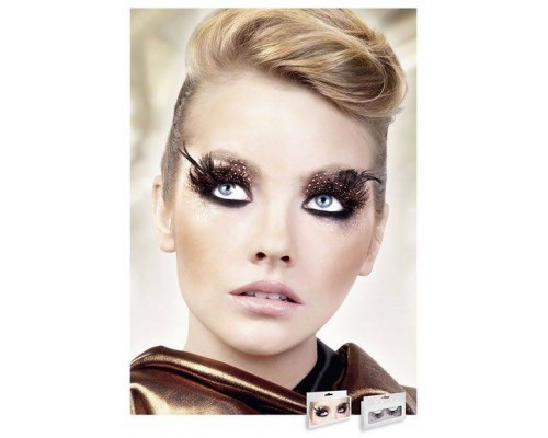 Baci Eyelashes - Реснички Brown-Black Feather Eyelashes (B626)