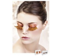 Baci Eyelashes - Реснички Yellow-Brown Feather Eyelashes (B635)