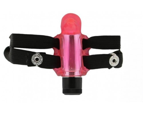 Seven Creations - Клиторальный стимулятор Strap-On Bizzy Birdy, Clear HOT PINK (DT50312)