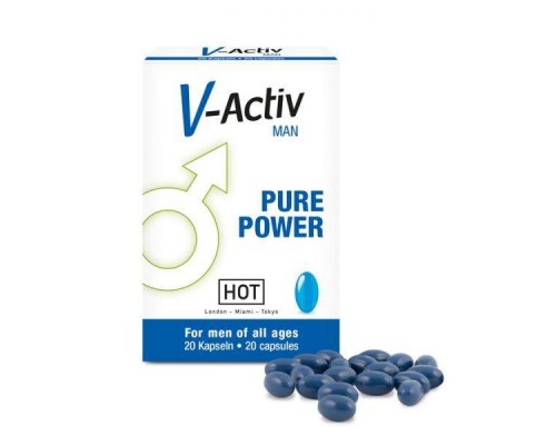 HOT - Капсулы стимулирующие для мужчин V-ACTIV, дисплей 12 уп. (H44531)