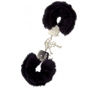 Dream Toys - Наручники METAL HANDCUFF WITH PLUSH, BLACK (T160031)