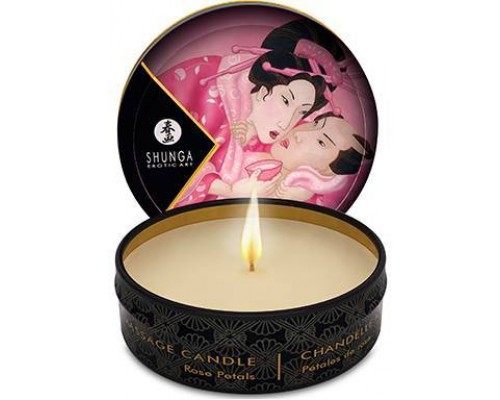 Shunga - Массажная свеча MASSAGE CANDLE ROSE PETALS, 30 мл (T274600)