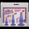 Набор анальных пробок Doc Johnson Crystal Jellies Anal Initiation Kit - Purple